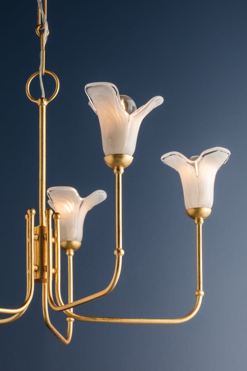 Hudson Valley Lighting MONTCLAIR Chandelier — Vintage Gold Leaf