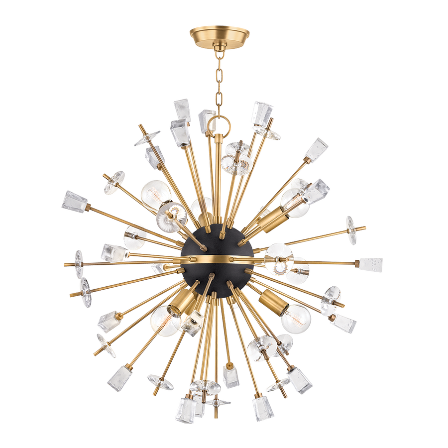 Hudson Valley Lighting Liberty Chandelier — Aged Brass