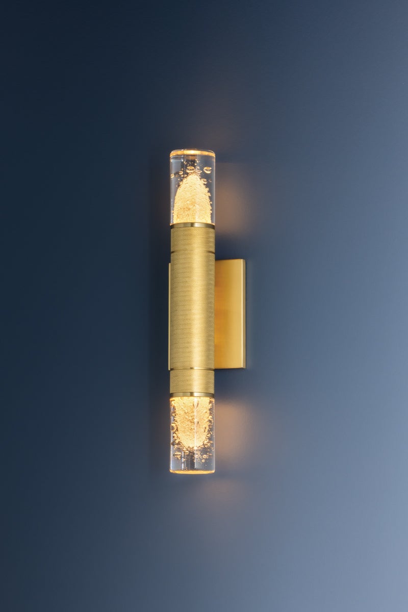Hudson Valley Lighting GLEN COVE Wall Sconce — Aged Brass