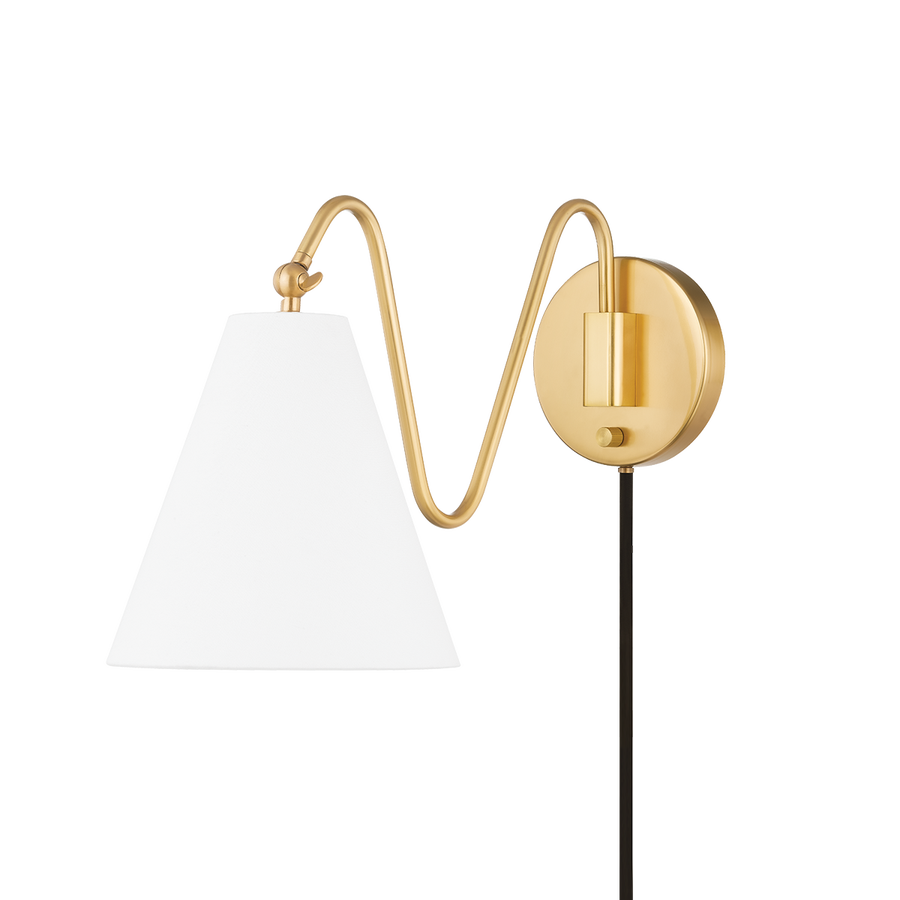 Mitzi Onda Plug-In Sconce — HL699101-AGB