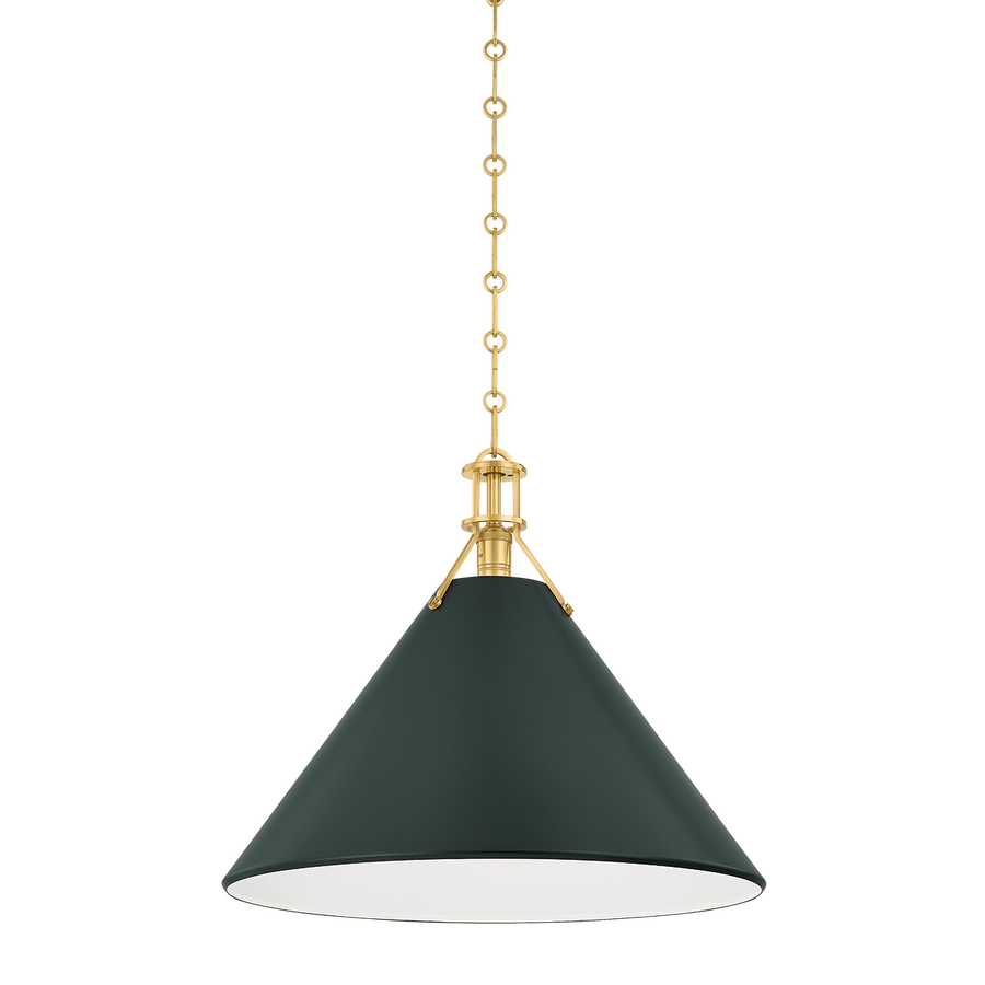 Hudson Valley Lighting Painted No. 2 Pendant — MDS352L-AGB/SSG