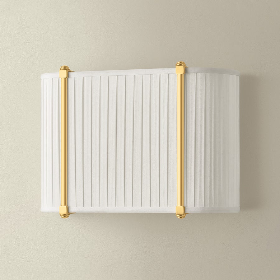 Hudson Valley Lighting Cornell Wall Sconce — Aged Brass