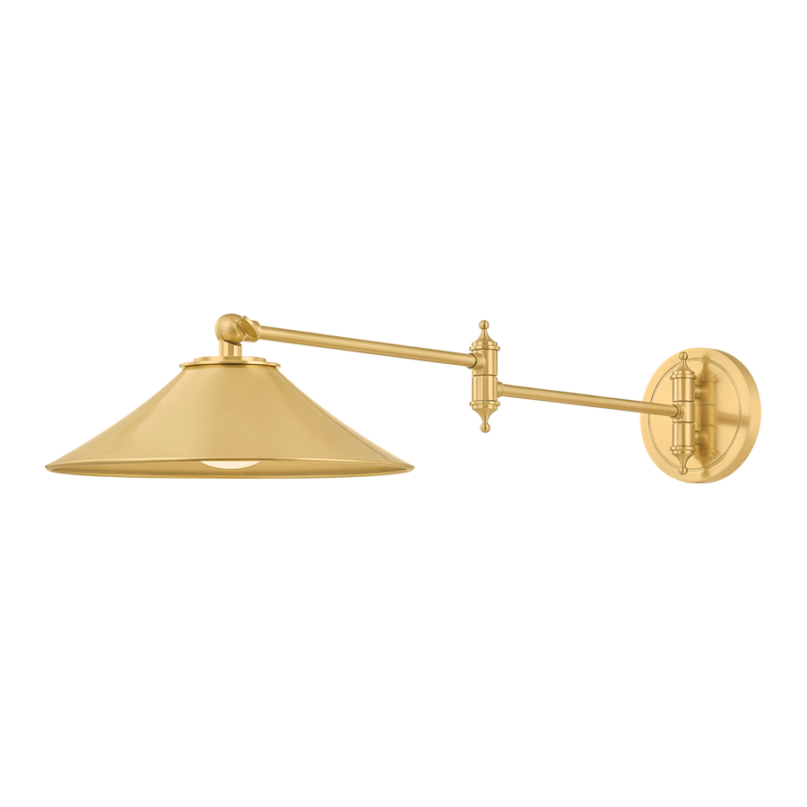 Hudson Valley Lighting Lithgow Wall Sconce — Aged Brass