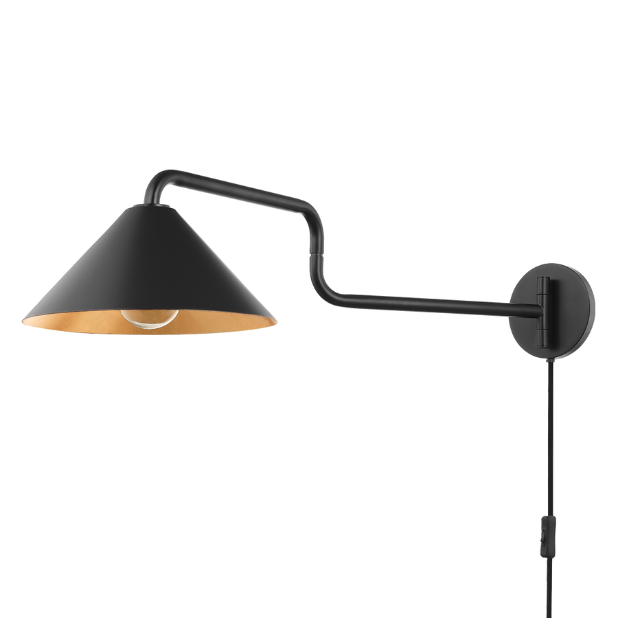 Mitzi Brianna Plug-In Sconce — HL629201-GL/SBK