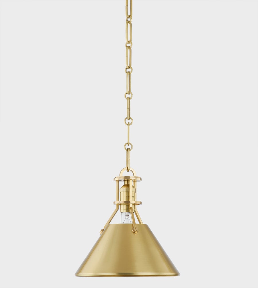 Hudson Valley Lighting METAL NO. 2 Pendant — Aged Brass