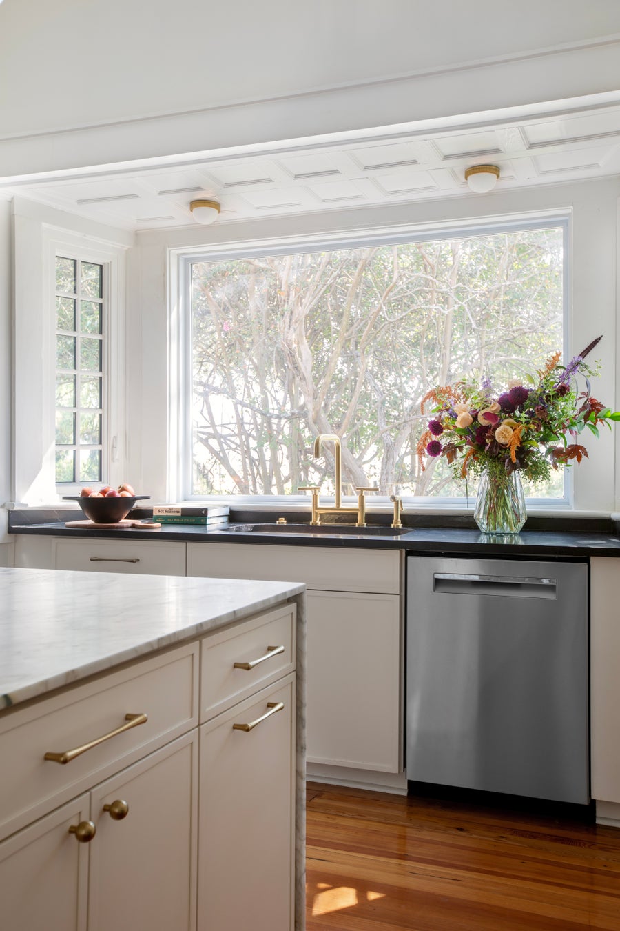 Hudson Valley Lighting Ainsley Flush Mount — Aged Brass