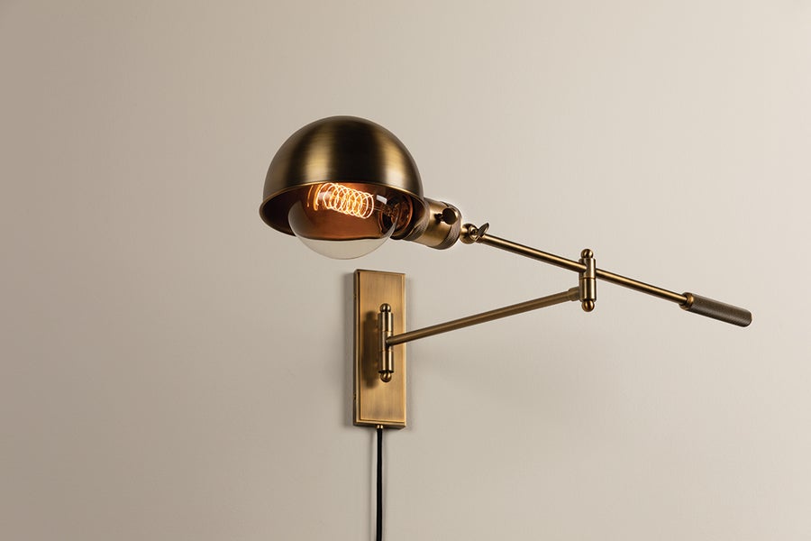 Troy Lighting CANNON Plug-in Sconce — PTL1108-PBR