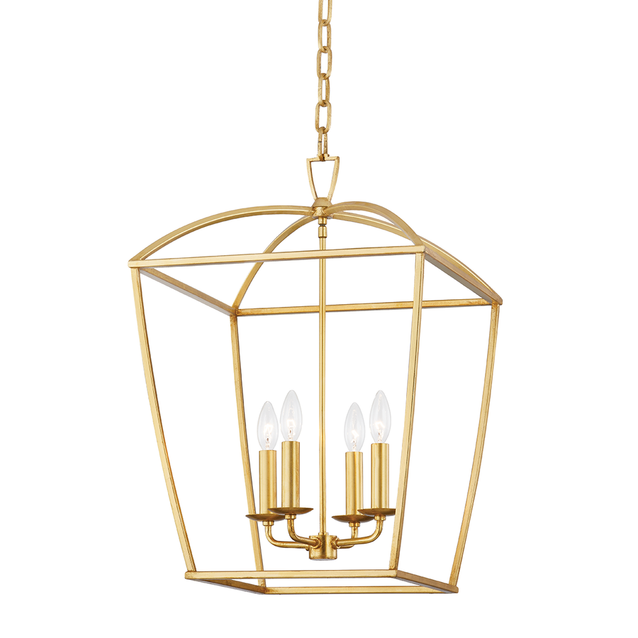 Hudson Valley Lighting Bryant Lantern — Gold Leaf