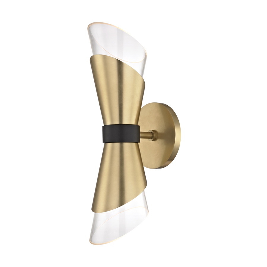 Mitzi Angie Wall Sconce — H130102-AGB/BK