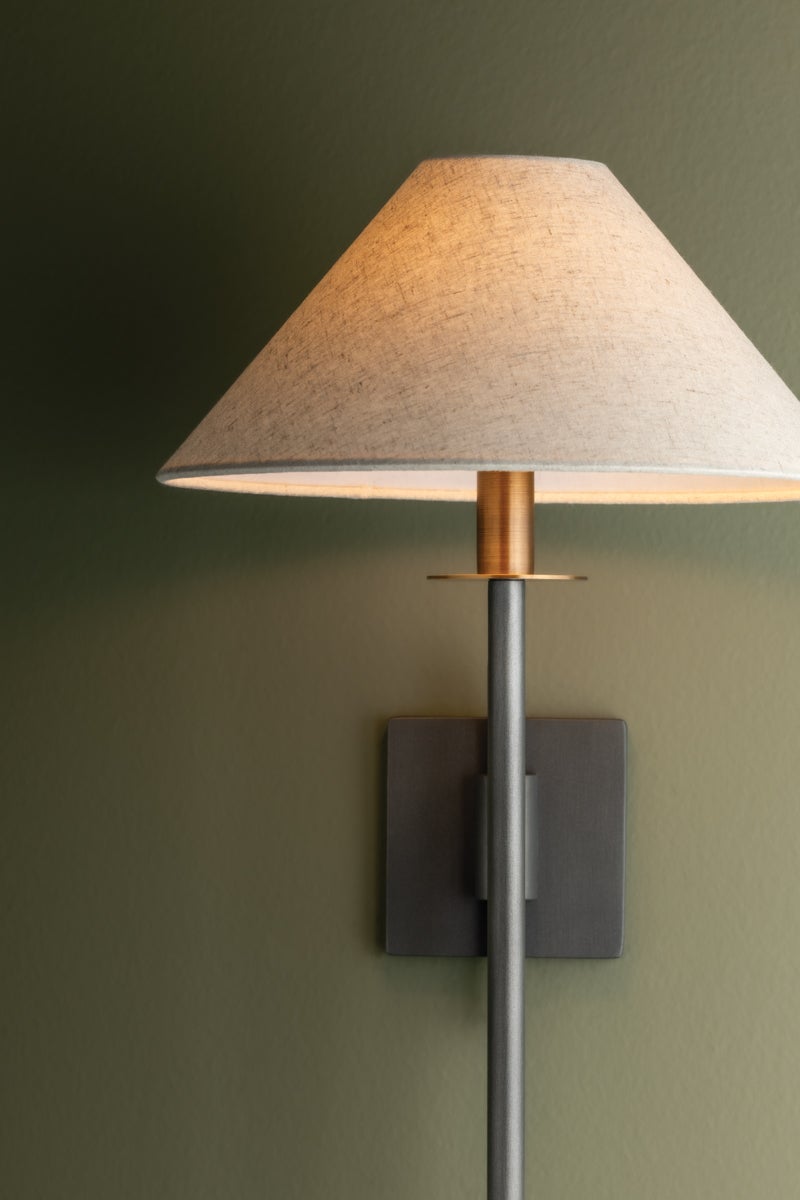 Troy Lighting MATEO Wall Sconce — B2121-PBR/GRA