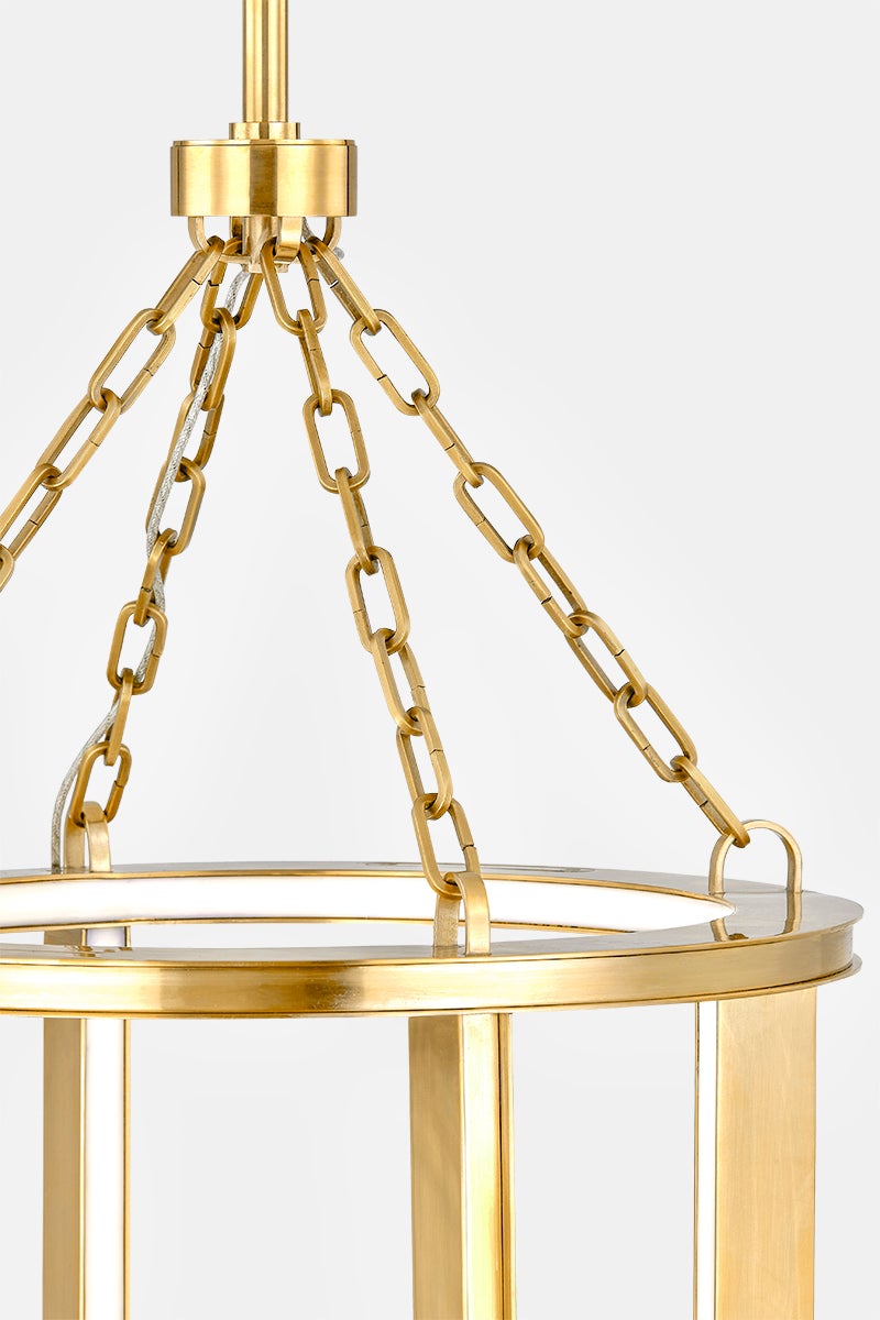 Hudson Valley Lighting TOURNU Lantern — Aged Brass