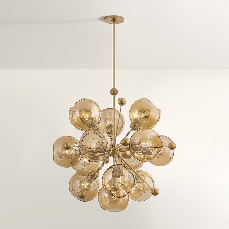 Troy Lighting ELLORY CHANDELIER — F1232-PBR