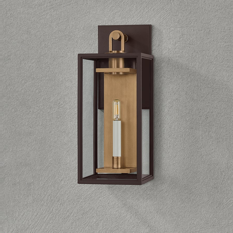 Troy Lighting Arnold Exterior Wall Sconce — B6520-PBR/TBZ