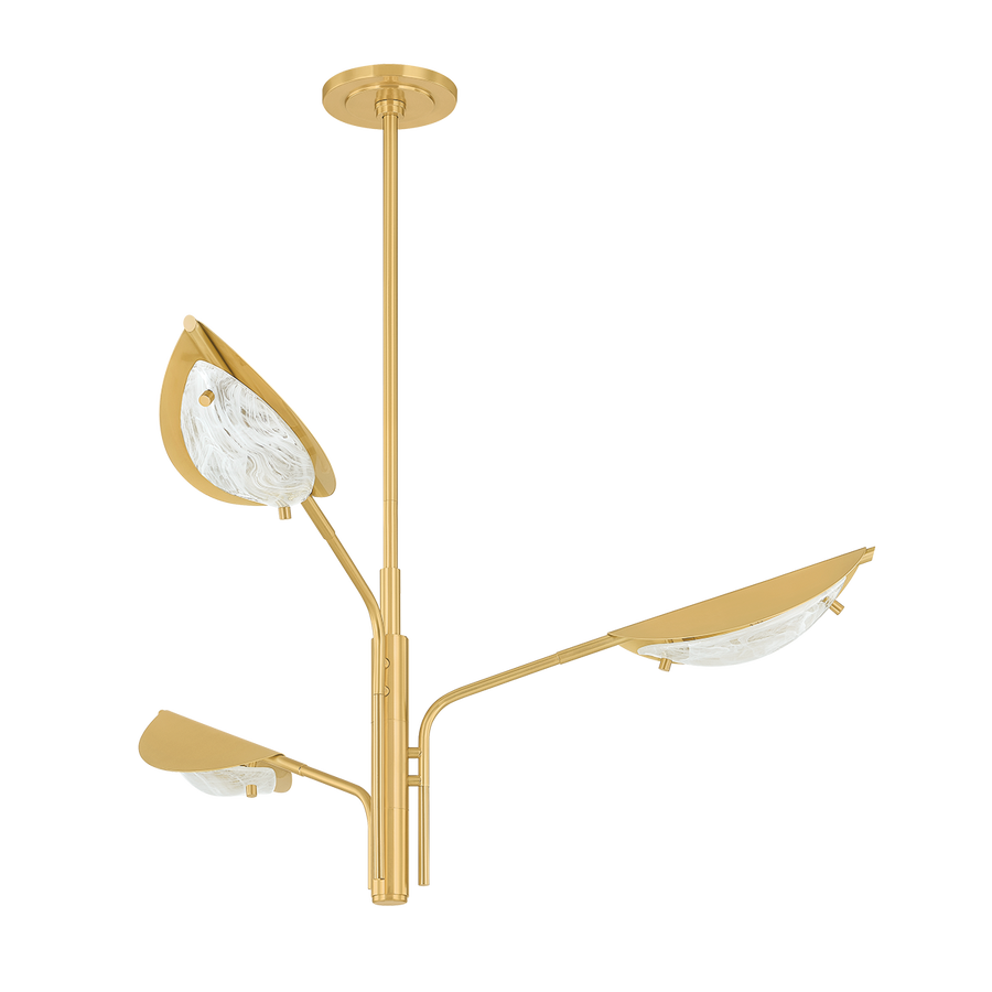 Hudson Valley Lighting LEVIN Chandelier — Aged Brass