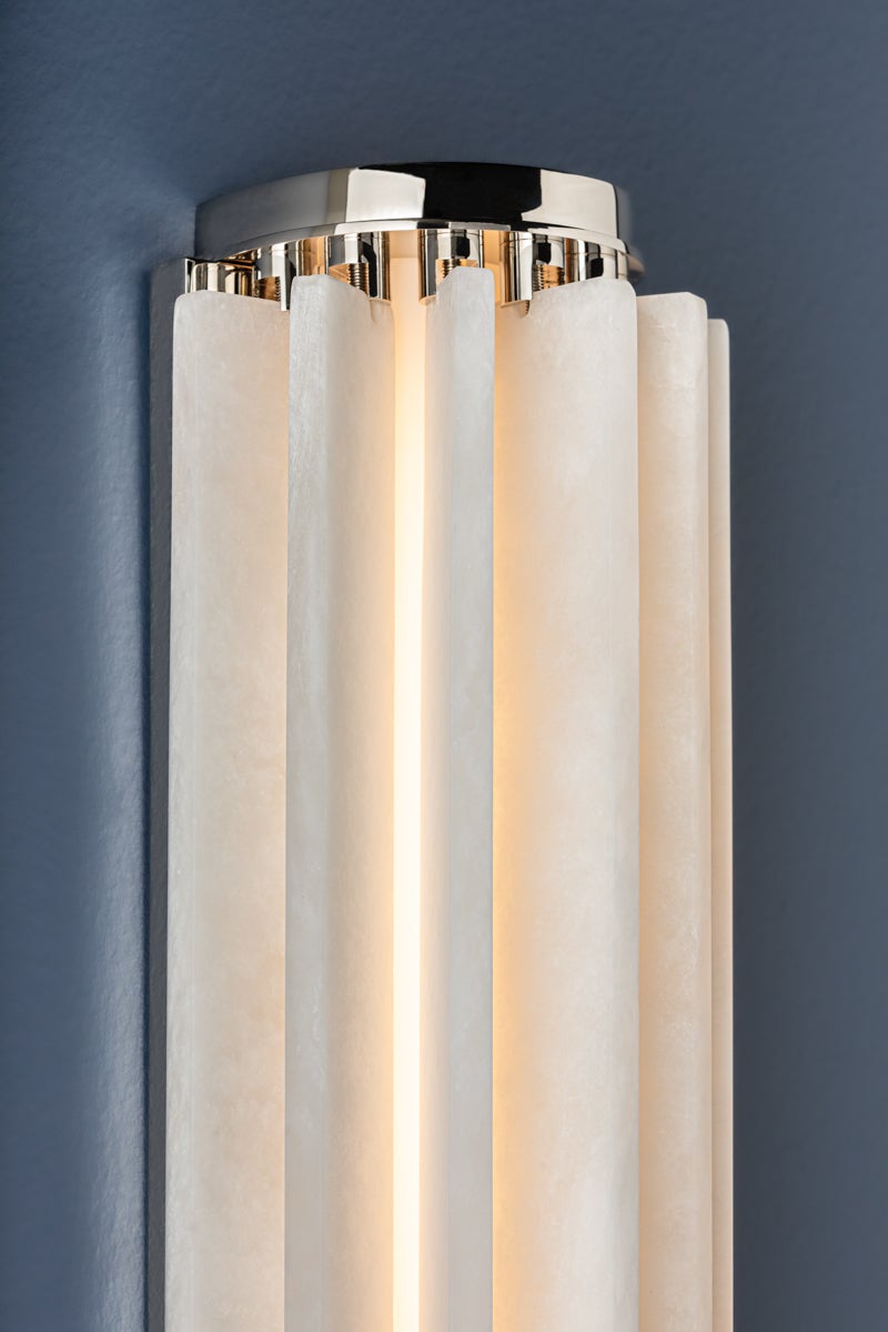 Hudson Valley Lighting Hillside Wall Sconce — Polished Nickel