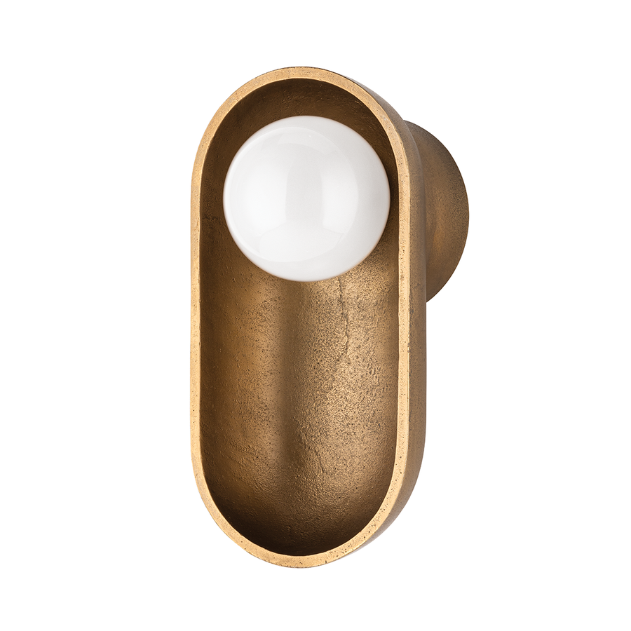 Hudson Valley Lighting Nathan Wall Sconce — Aged Brass