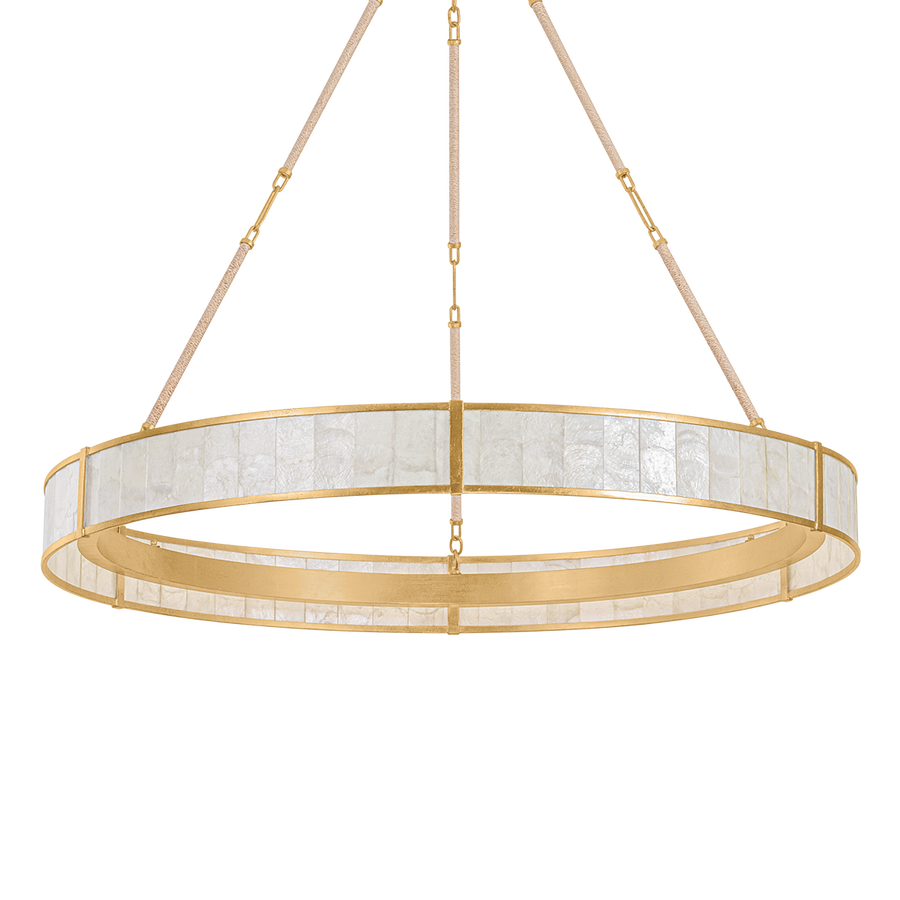 Hudson Valley Lighting Halcott Chandelier — Vintage Gold Leaf