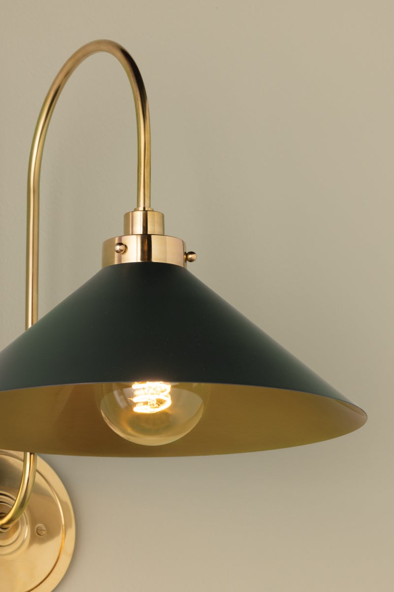 Hudson Valley Lighting Clivedon Wall Sconce — MDS1400-AGB/SSG