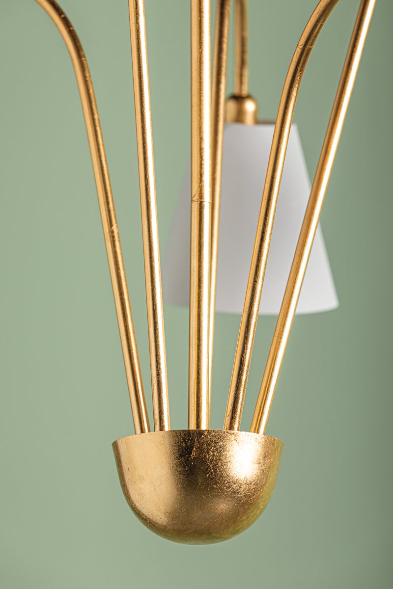 Mitzi Lila Chandelier — H852805-GL/TWH
