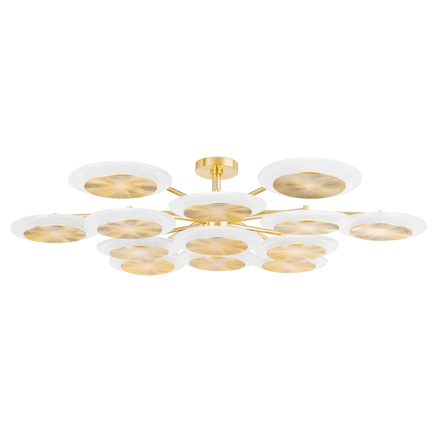 Corbett Lighting Topaz Semi Flush — 328-57-VPB