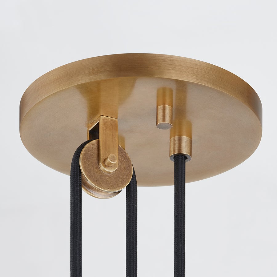Troy Lighting PLUMMET Pendant — F1618-PBR/SSD