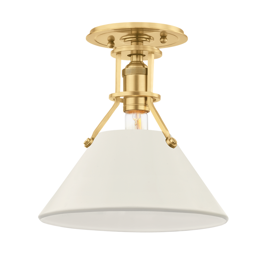 Hudson Valley Lighting Painted No.2 Semi Flush — MDS353-AGB/OW