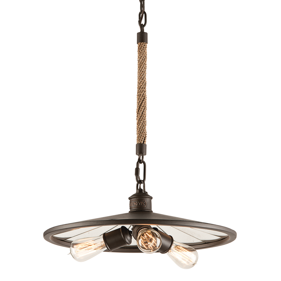 Troy Lighting Brooklyn Pendant — F3145-HBZ