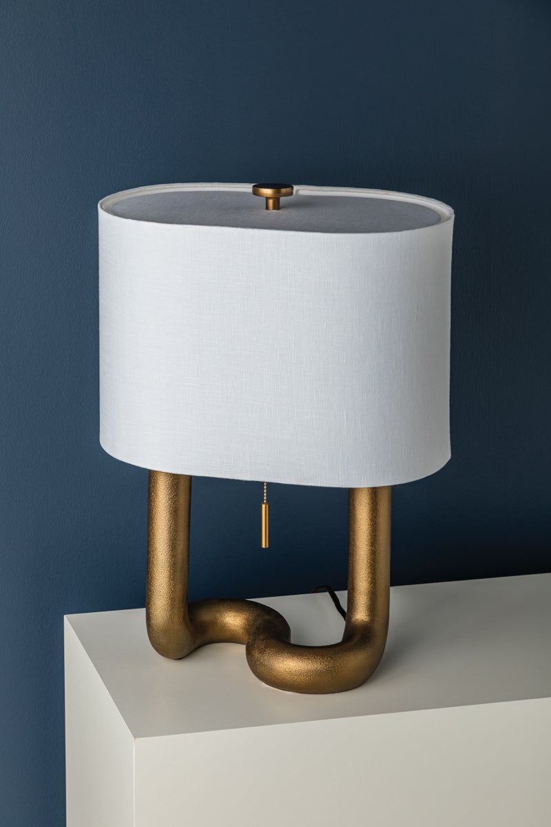 Hudson Valley Lighting ARMONK Table Lamp — Aged Brass