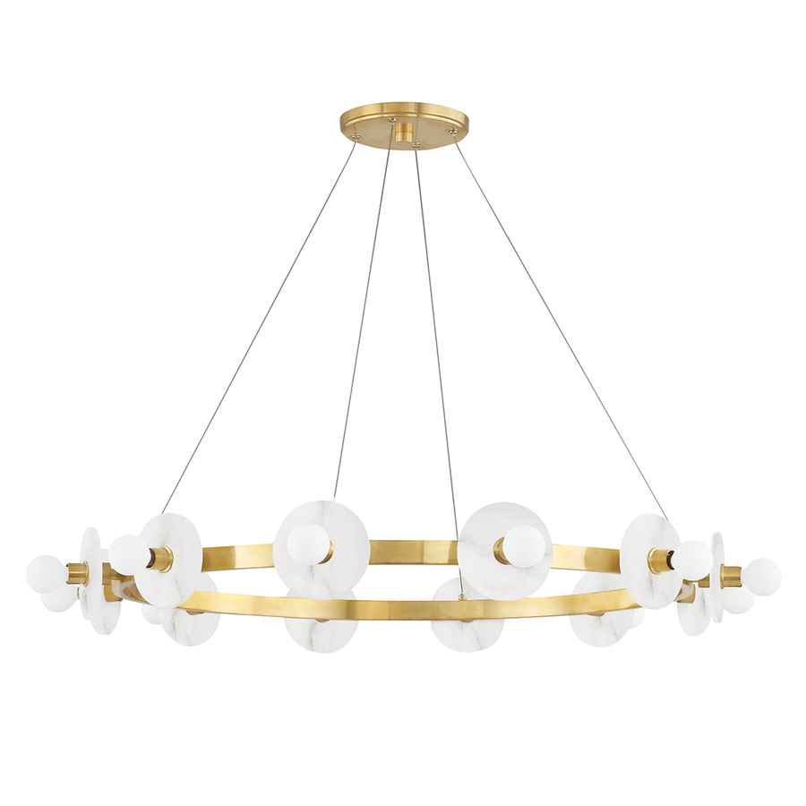 Hudson Valley Lighting Austen Chandelier — Aged Brass