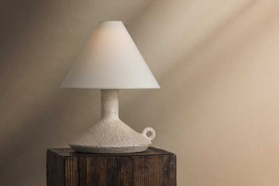 Troy Lighting Passage Rechargeable Table Lamp — RTL4412-PBR/CVC
