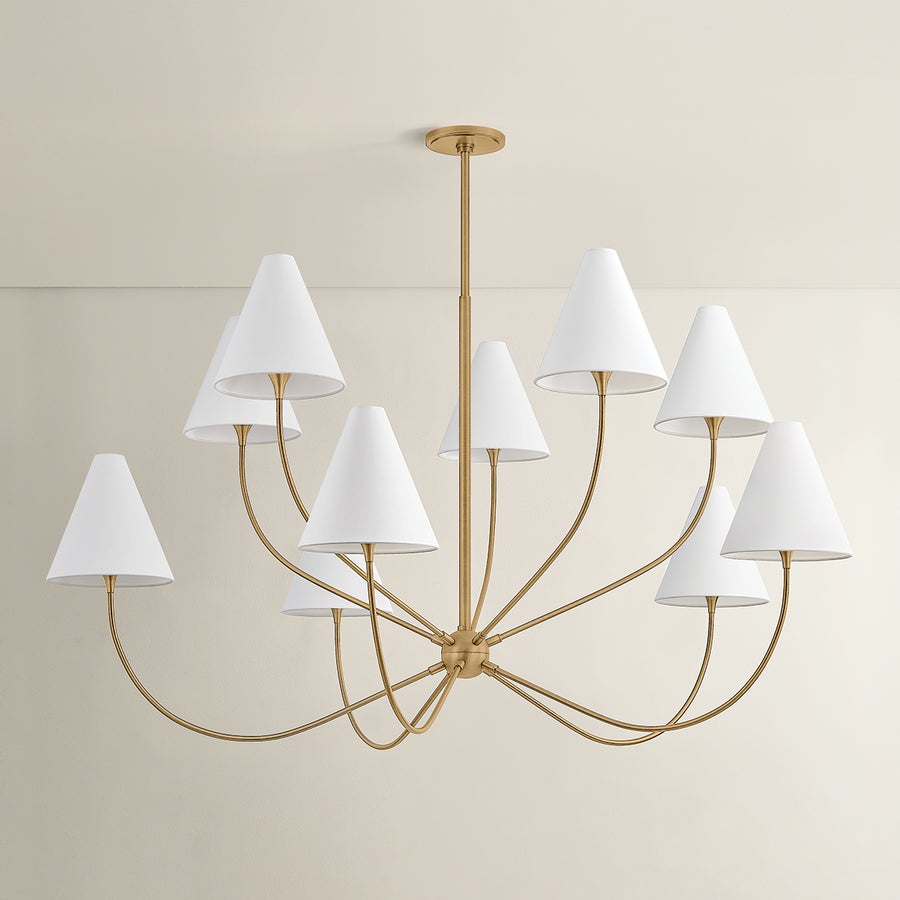 Troy Lighting Evermore Chandelier — F1960-PBR