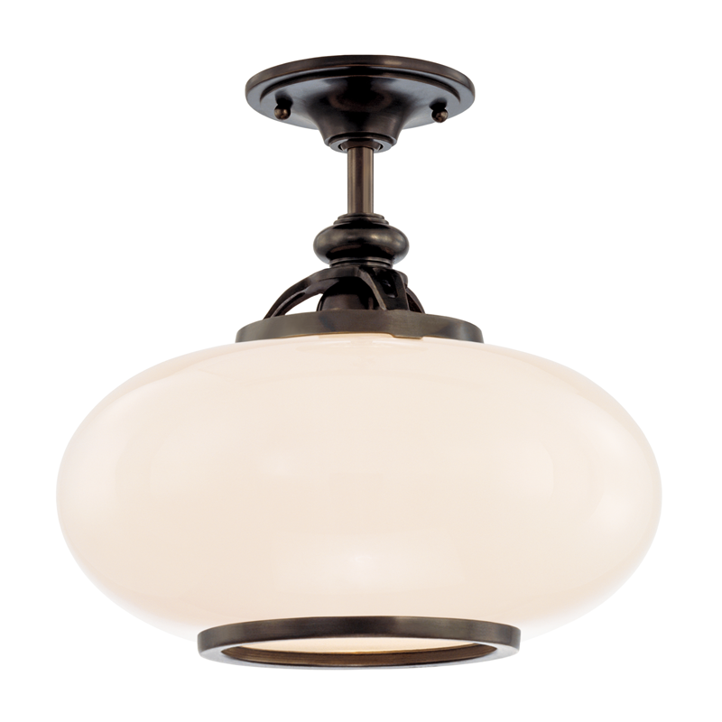 Hudson Valley Lighting Canton Semi Flush — Old Bronze
