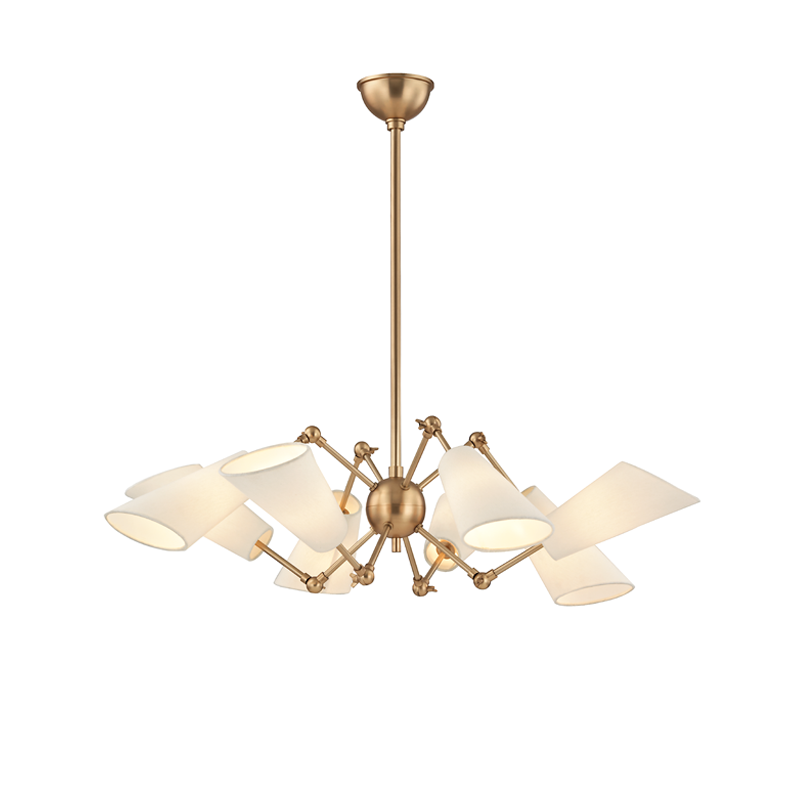 Hudson Valley Lighting Buckingham Chandelier — Aged Brass