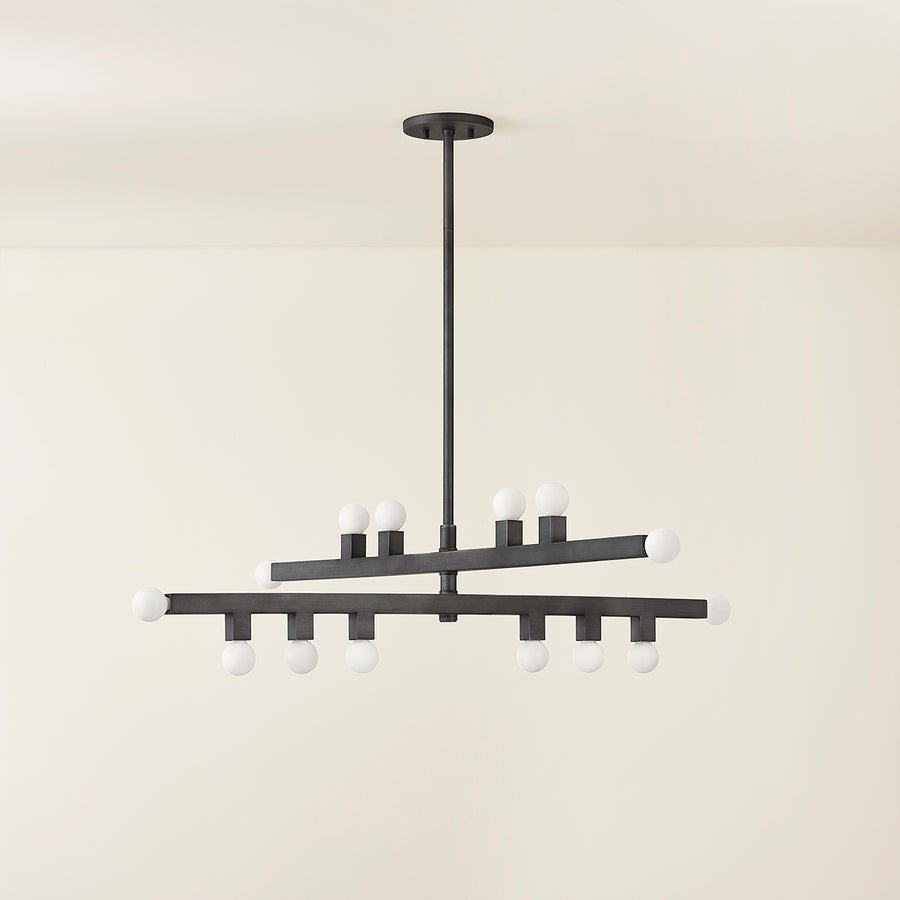 Mitzi Sutter Chandelier — H823914-GRA