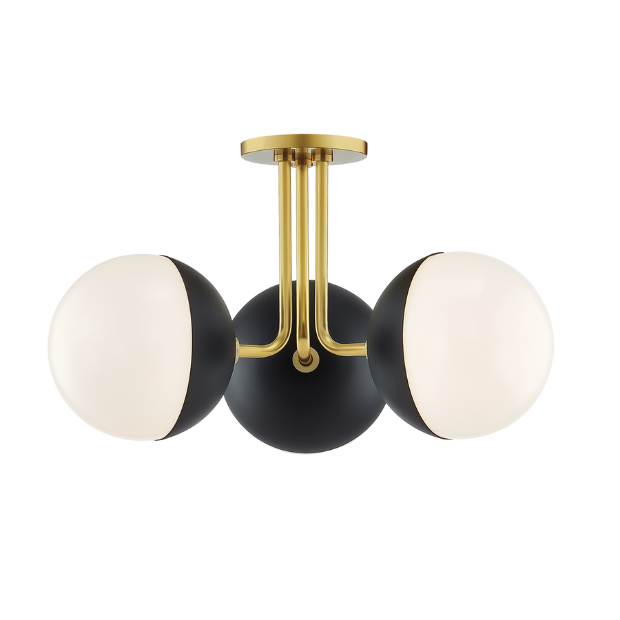 Mitzi Renee Semi Flush — H344603-AGB/BK