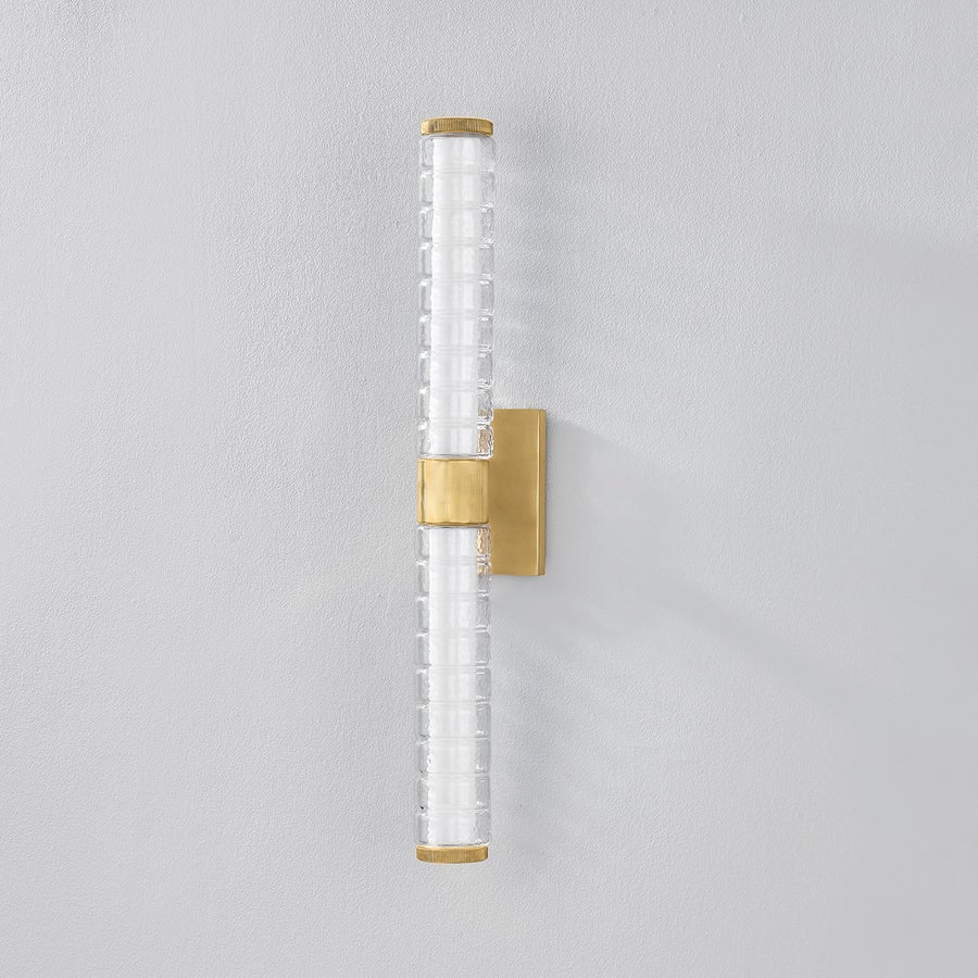 Hudson Valley Lighting CASTOR BATH SCONCE — Aged Brass