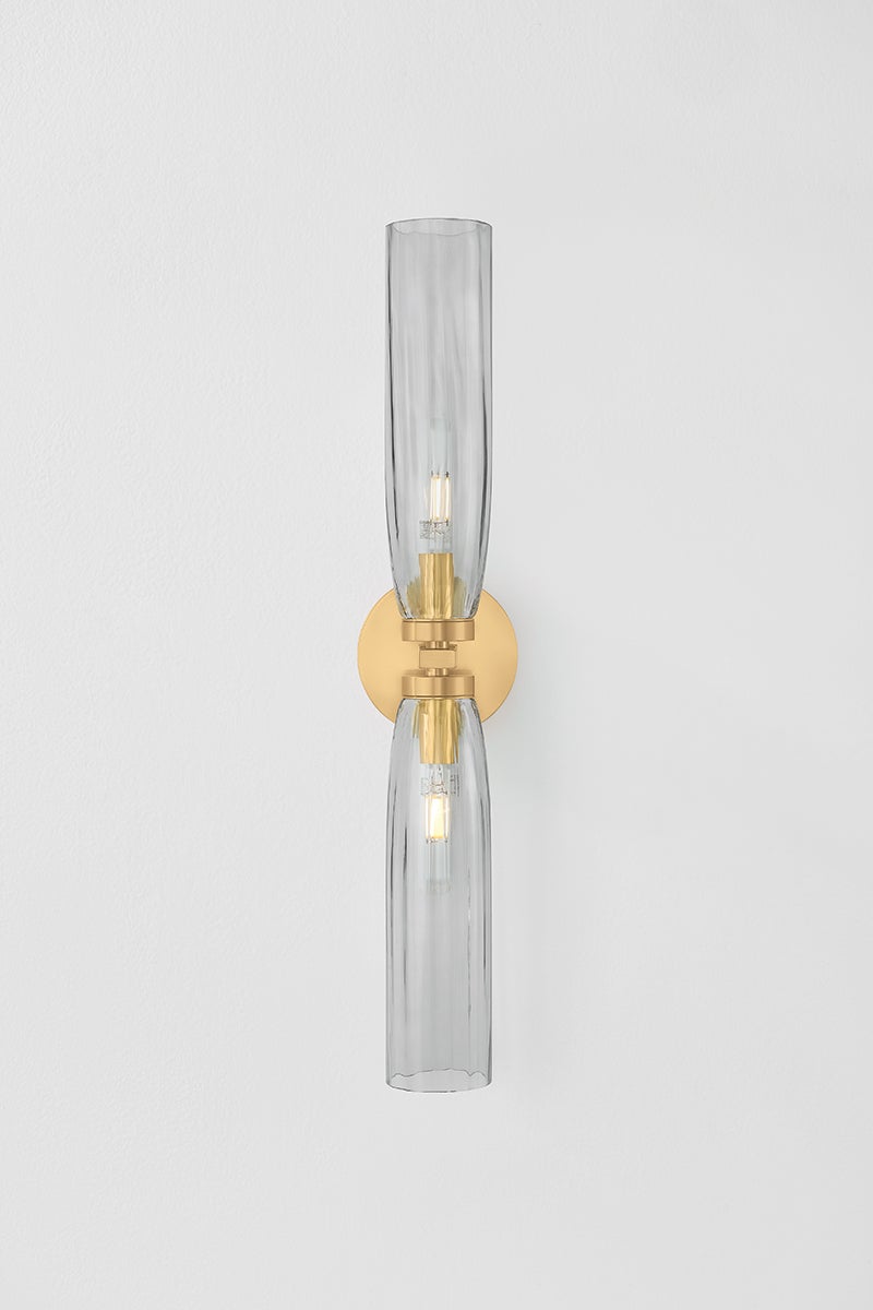 Hudson Valley Lighting HARPSWELL Wall Sconce — Aged Brass