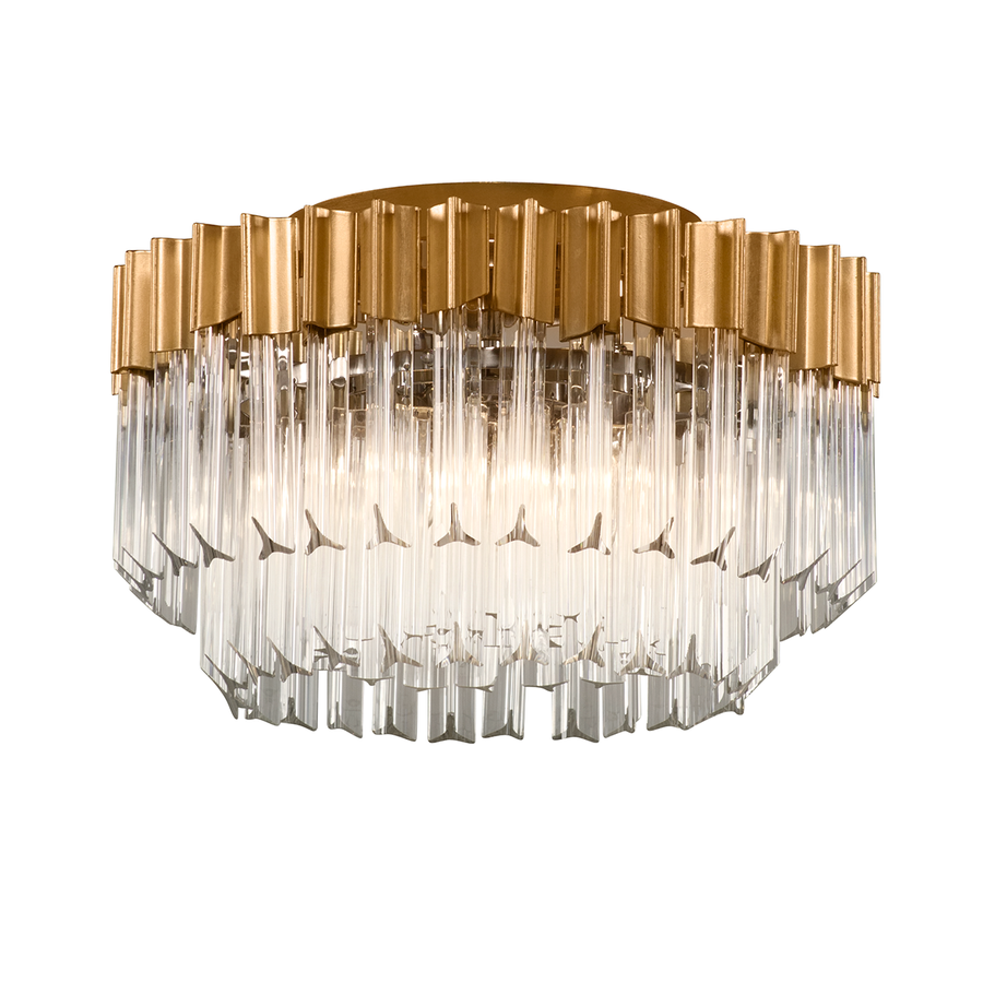 Corbett Lighting Charisma Semi Flush — 220-33-GL/SS