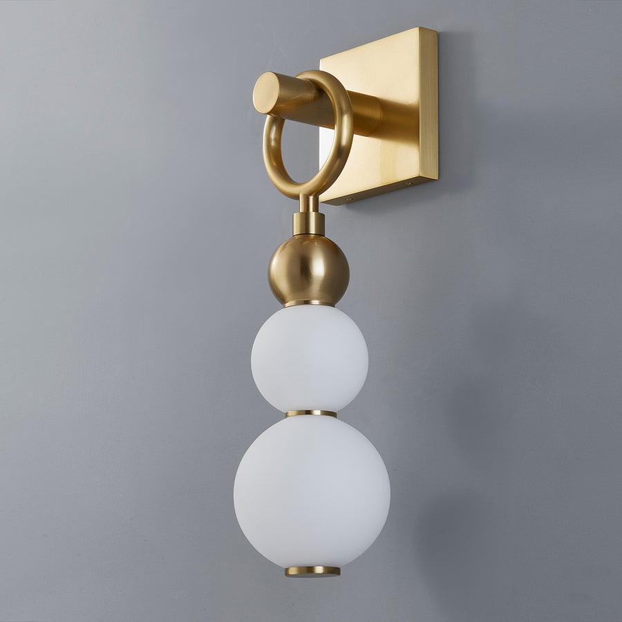 Hudson Valley Lighting Perrin Wall Sconce — Aged Brass
