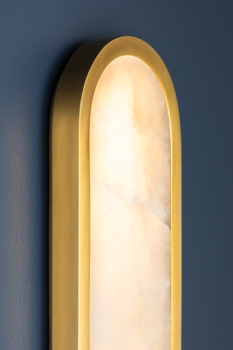Hudson Valley Lighting Manhasset Wall Sconce — Aged Brass