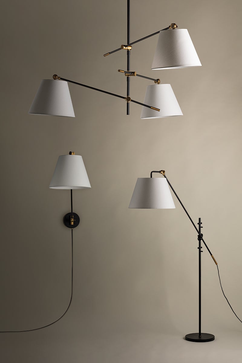 Troy Lighting NAVIN Plug-in Sconce — PTL2627-PBR/TBK