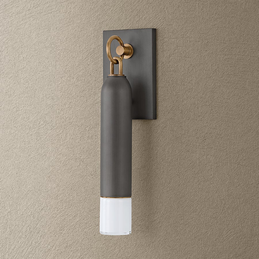 Troy Lighting Osprey Wall Sconce — B5617-PBR/GRA