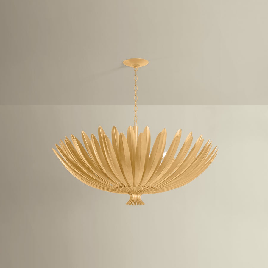 Hudson Valley Lighting Whitfield Chandelier — Vintage Gold Leaf