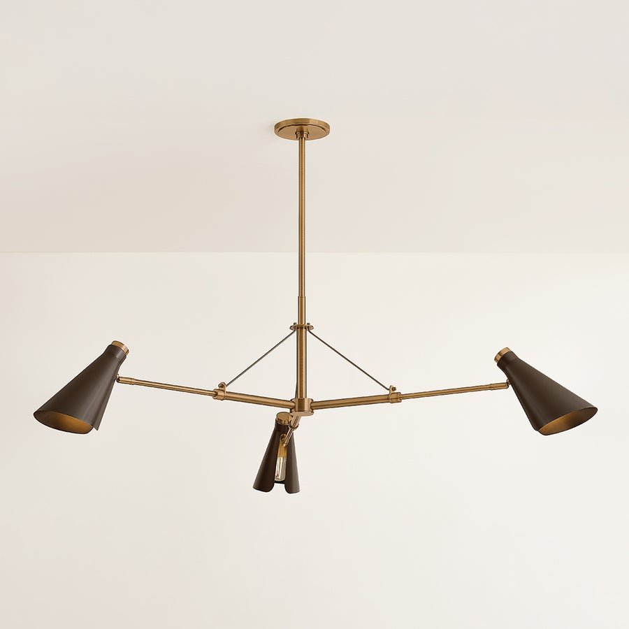 Troy Lighting ANDERSEN Chandelier — F4350-PBR/BRZ