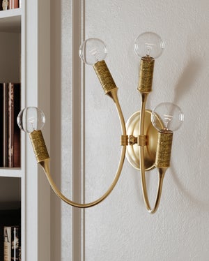 Amboy Wall Sconce in AGED BRASS thumbnail 2