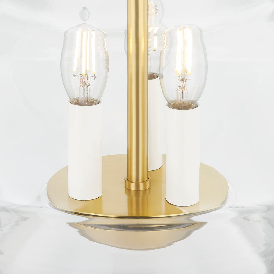 Hudson Valley Lighting EDMONTON Lantern — Aged Brass