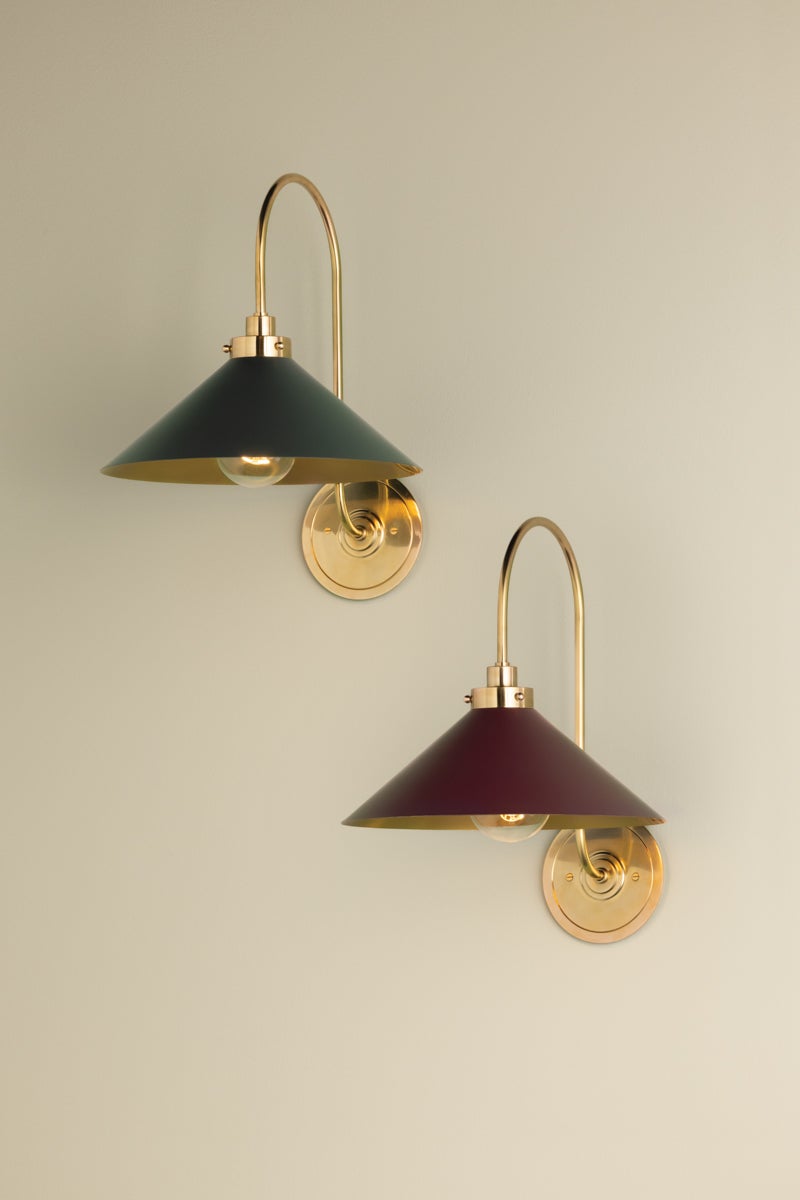 Hudson Valley Lighting Clivedon Wall Sconce — MDS1400-AGB/SSG