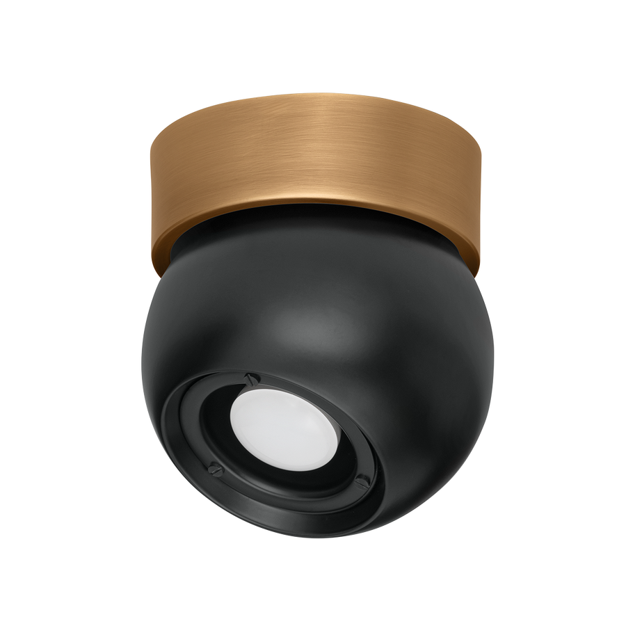 Troy Lighting ODIN Flush Mount — C1406-PBR/SBK