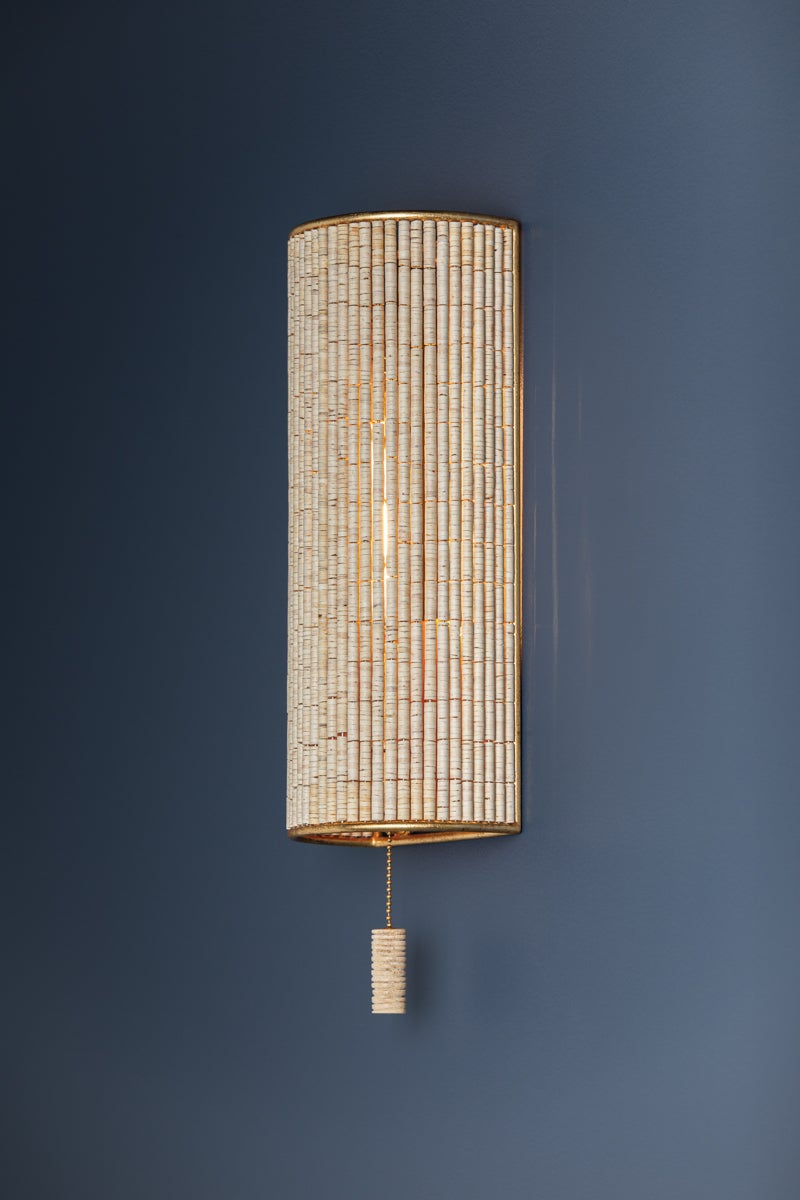Hudson Valley Lighting HAMPDEN WALL SCONCE — Vintage Gold Leaf