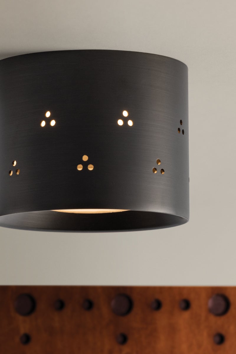 Hudson Valley Lighting EDISTO Flush Mount — Distressed Bronze